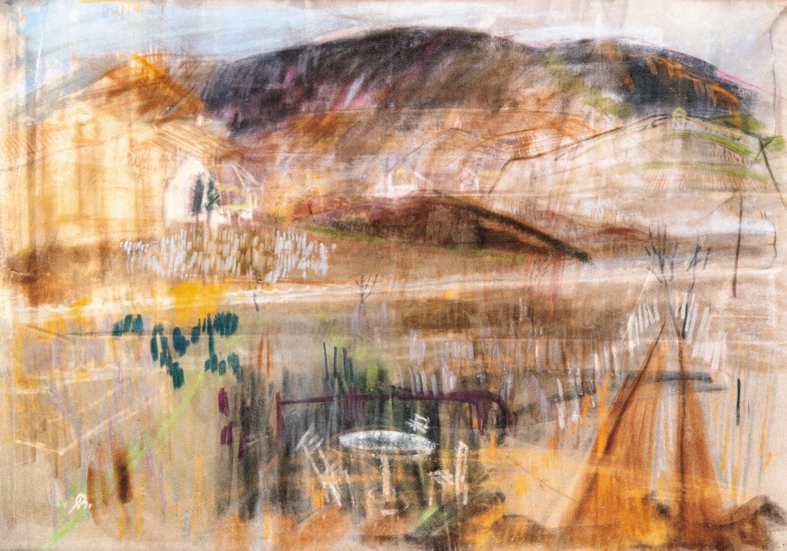 Bernáth Aurél (1895-1982): Őszi dombok Érdligeten, 1944