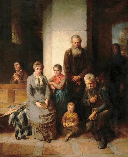 Molnár József (1821-1899): Templomban