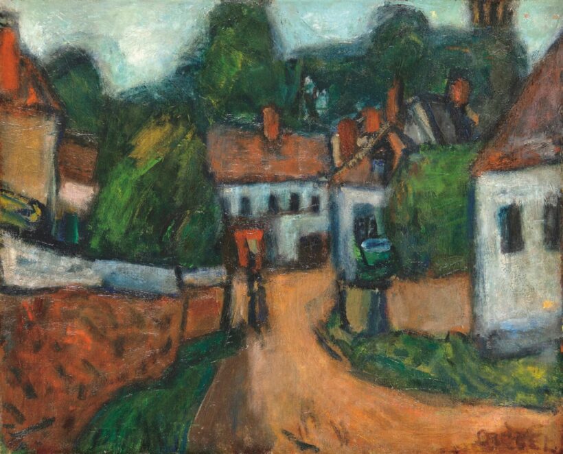 Czóbel Béla (1883-1976): Grosrouvre-i táj, 1925