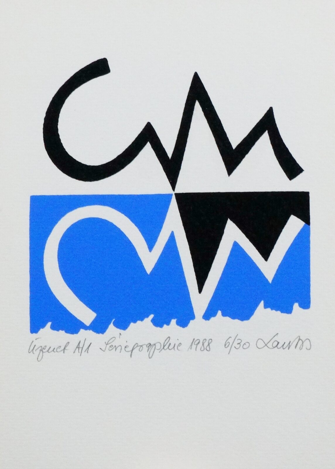 Lantos Ferenc (1929-2014): Üzenet A/1-5., 6/30, 1988 teljes mappa - Image 3