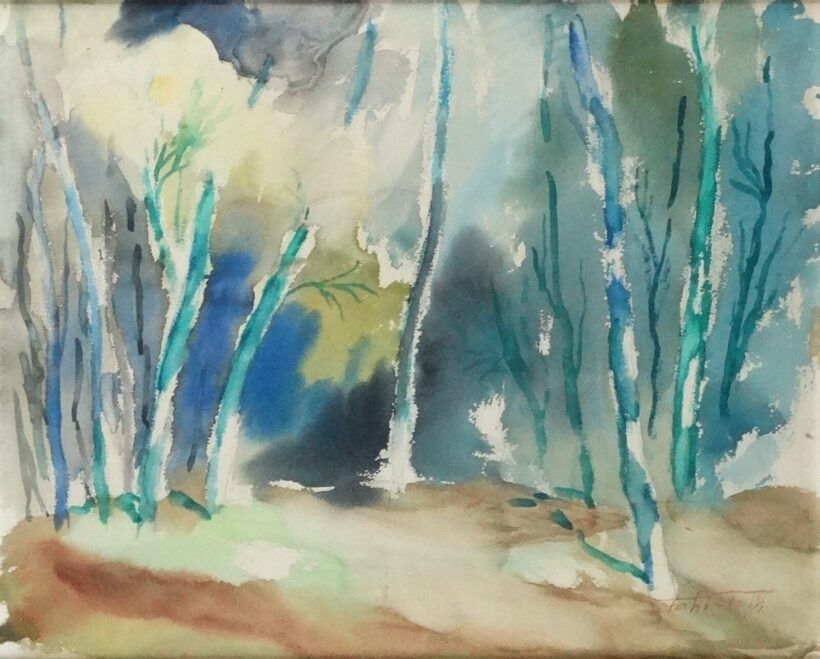 Tahi-Tóth Nándor (1912-1978):  Fás, ligetes táj