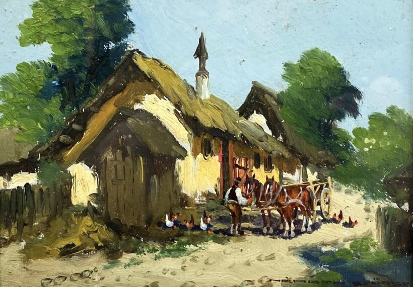 Németh György (1888-1962): Falusi ház