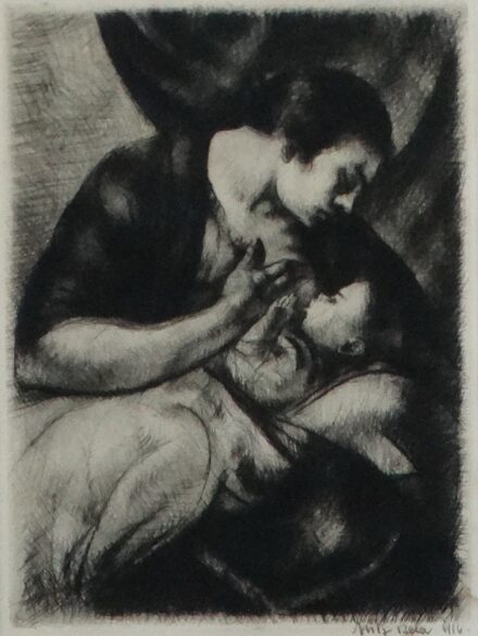 Uitz Béla (1887-1972) : Szoptató anya, 1916