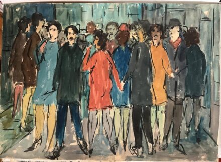 Varga József (1922-2021) : Utazók, 1965