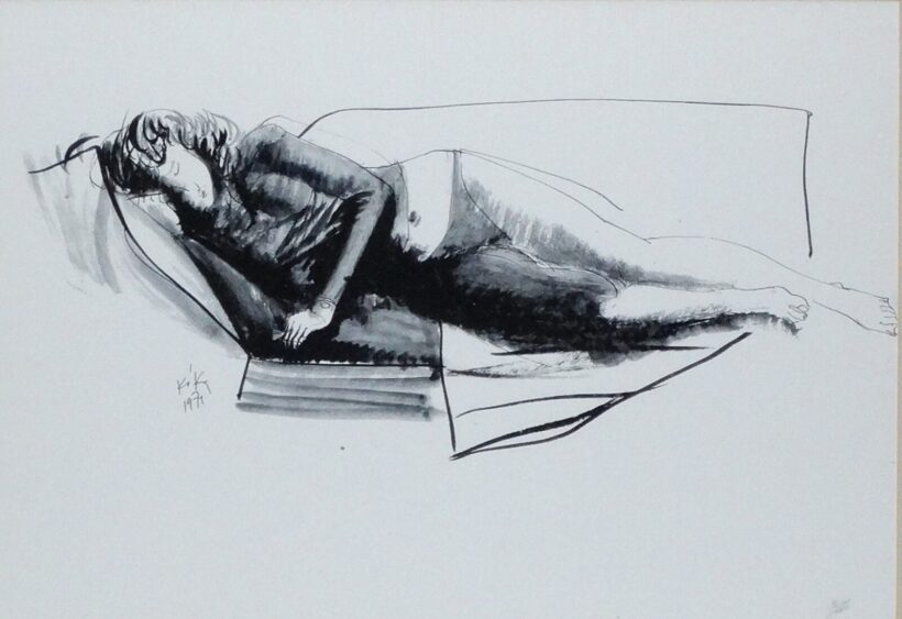 Kóka Ferenc (1934-1997): Pihenés, 1971
