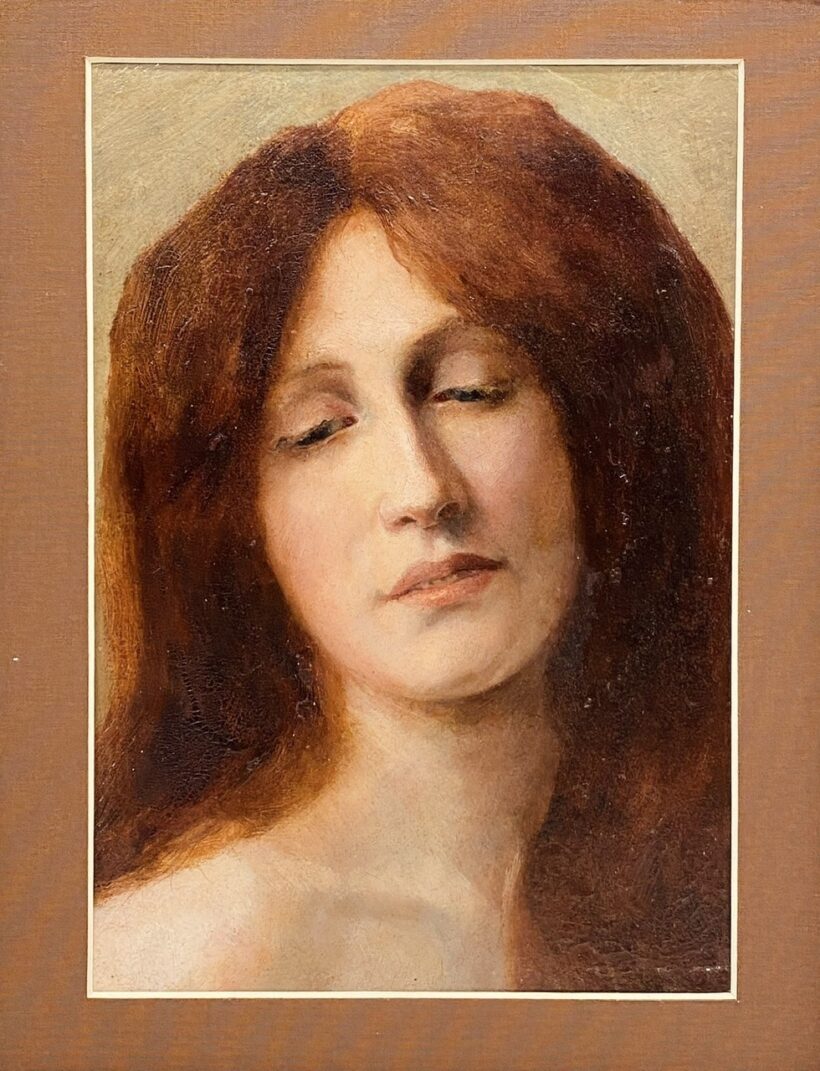 Karlovszky Bertalan (1858-1938): Női portré - Image 2