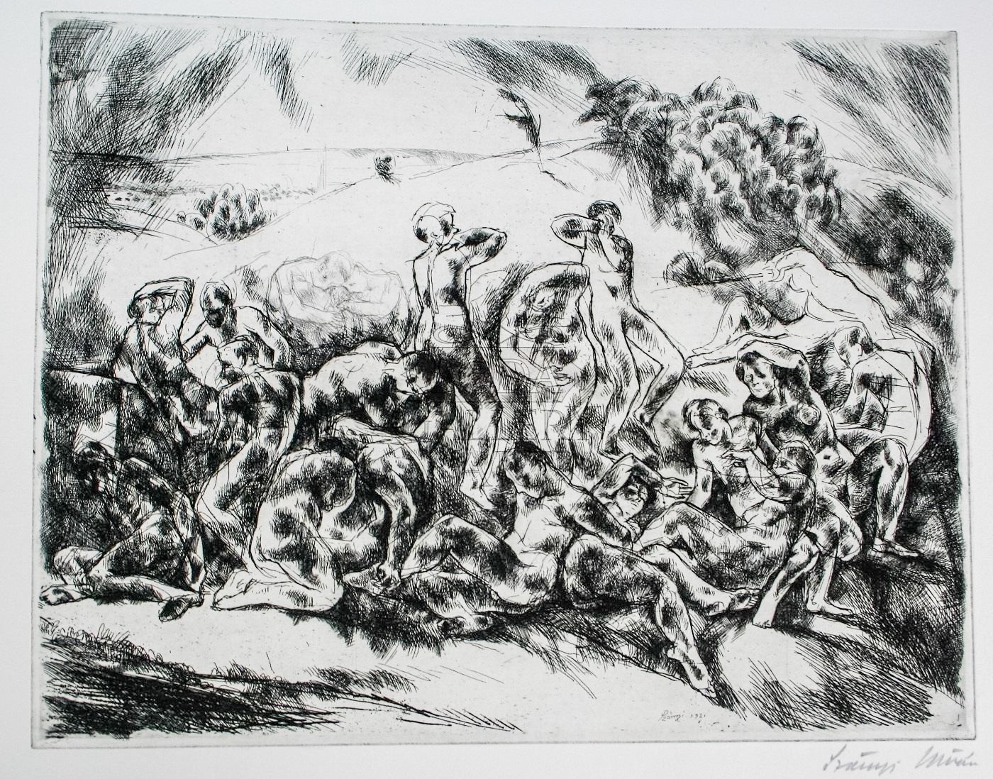 Szőnyi István (1894-1960): 100 db. rézkarc album - Image 2