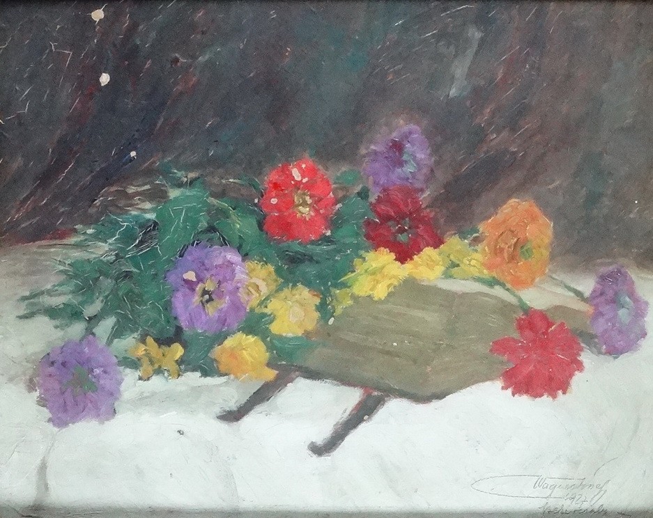Csabai Wágner József (1888- 1967): Virág csendélet 1927.