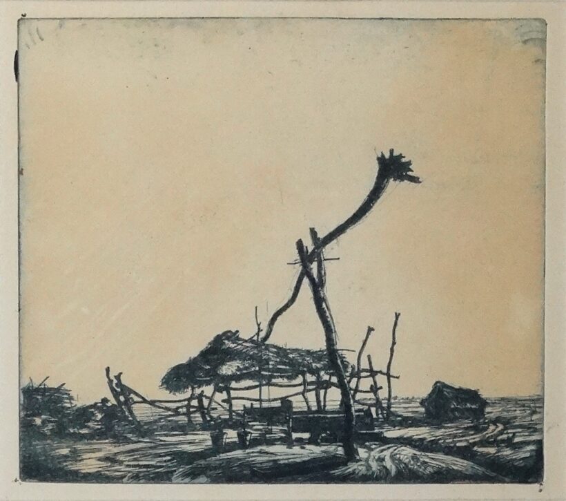 Barcsay Jenő (1900-1988): Gémeskút