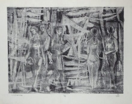 Bizse János (1920-1981): Vízparton 5/3, 1976
