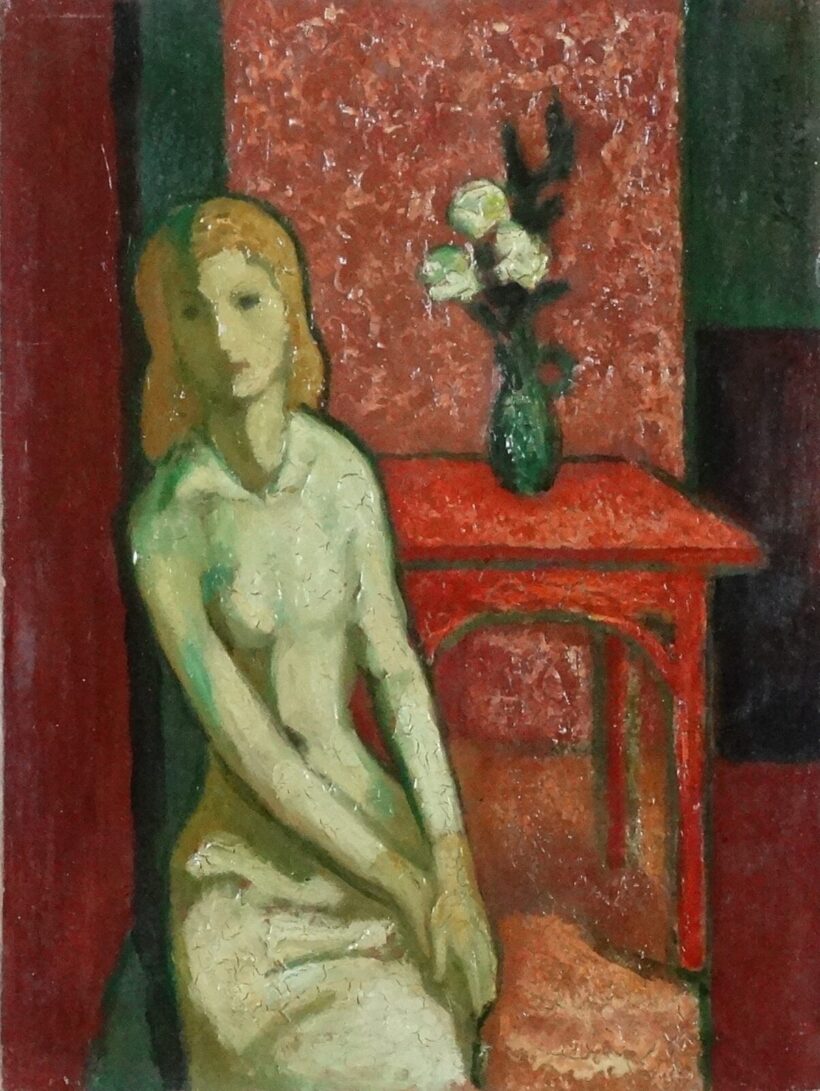 Gábor Móric (1889-1986): Fehérruhás lány