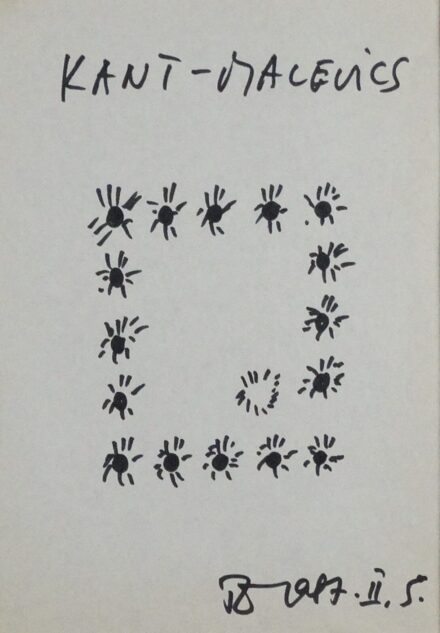 Tandori Dezső (1938 - 2019): Kant-Malevics, 1987