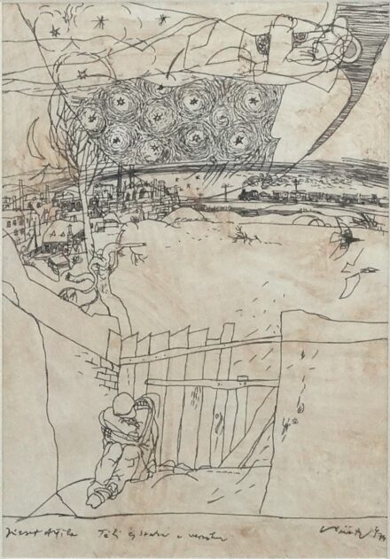 Würtz Ádám (1927 - 1995): József Attila: Téli éjszaka c. verséhez, 1974