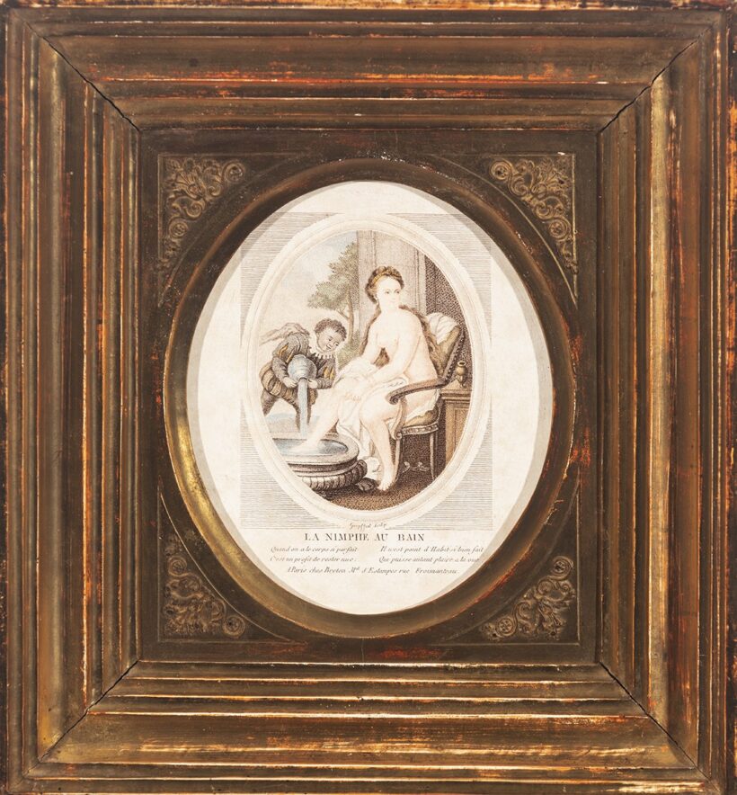 Goepffert jelzéssel, 1800 körül: Fürdőző nimfa (La Nimphe au Bain)