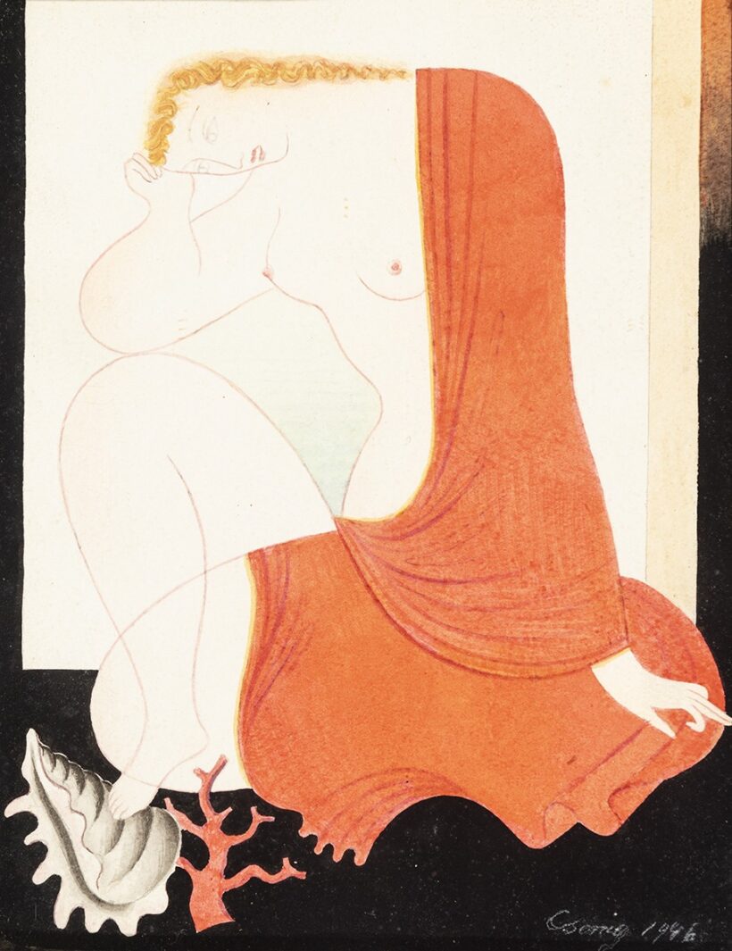 Csemiczky Tihamér: Női akt, 1946