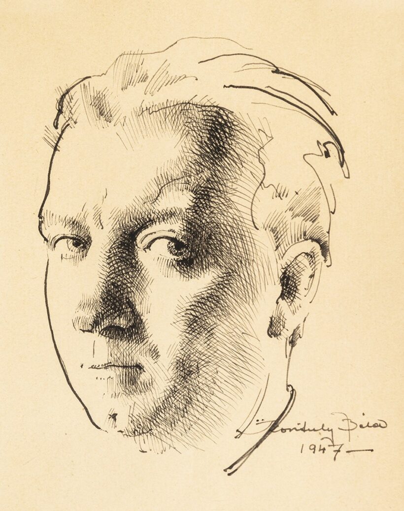 Kontuly Béla: Berczeli A. Károly arcképe, 1947