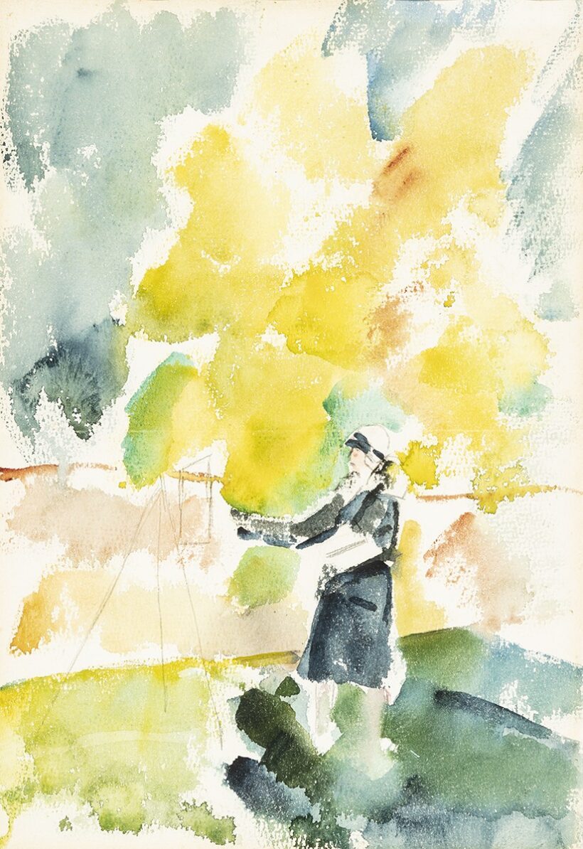 Szolnay Sándor: Festőnő Nagybányán, 1920-as évek eleje