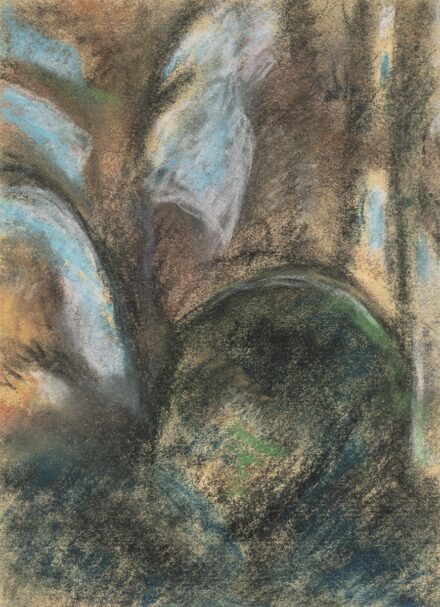 Perlrott Csaba vilmos: Fák előtt, 1950 körül