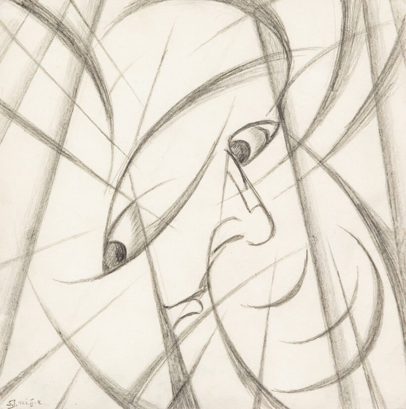 Schadl János: Portré, 1921