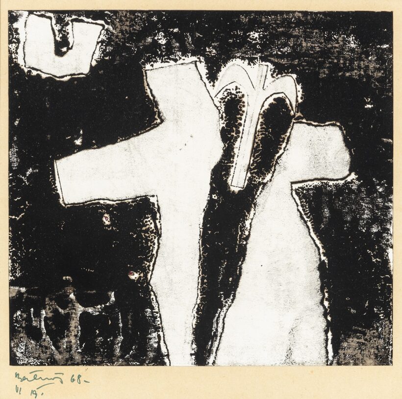 Bálint Endre: Kettényílt kereszt, 1968
