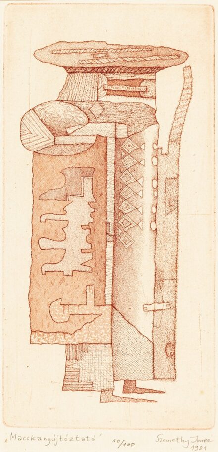 Szemethy Imre: Macskanyújtóztató, 1981