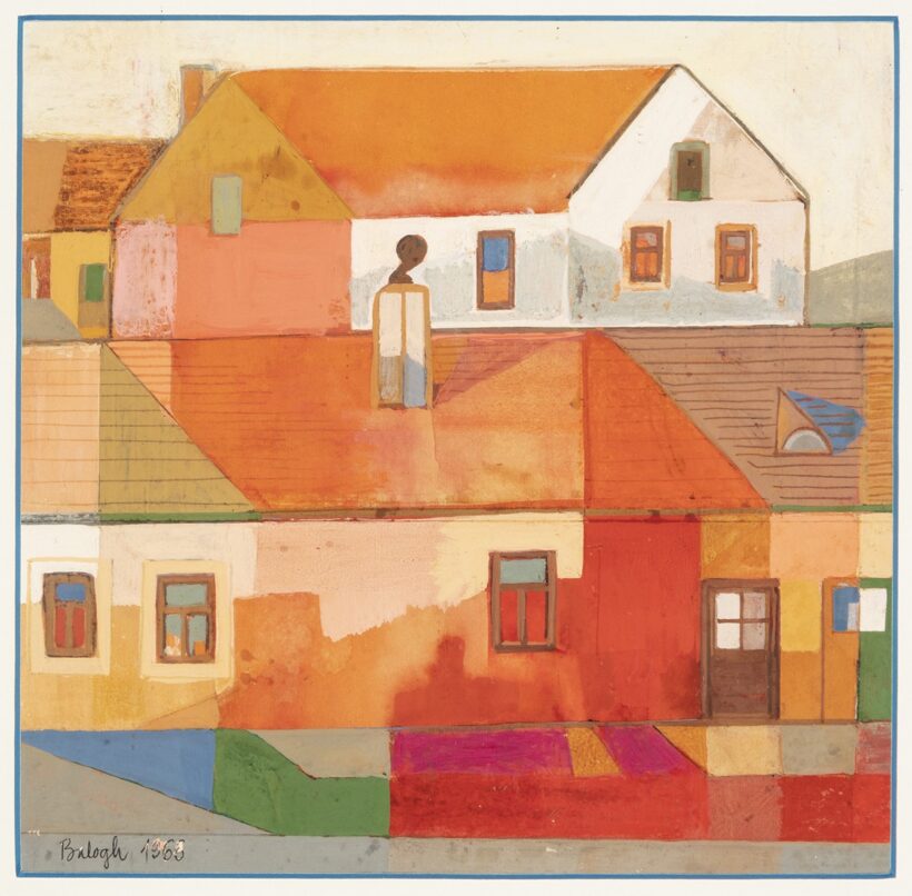 Balogh László: Színes házak, 1965