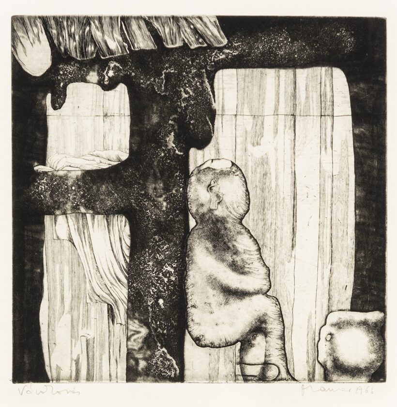 Maurer Dóra: Pompeji-sor 10. (Várakozás), 1966.