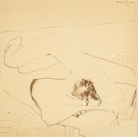 László Gyula: Fekvő akt, 1930-as évek közepe