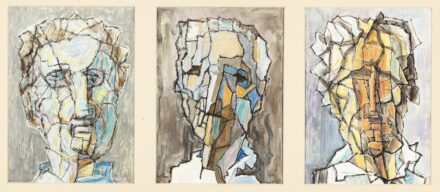Papp Oszkár: Menyus (Triptichon), 1985
