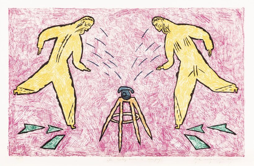 Rácmolnár Sándor: „The telephone is …”, 1991