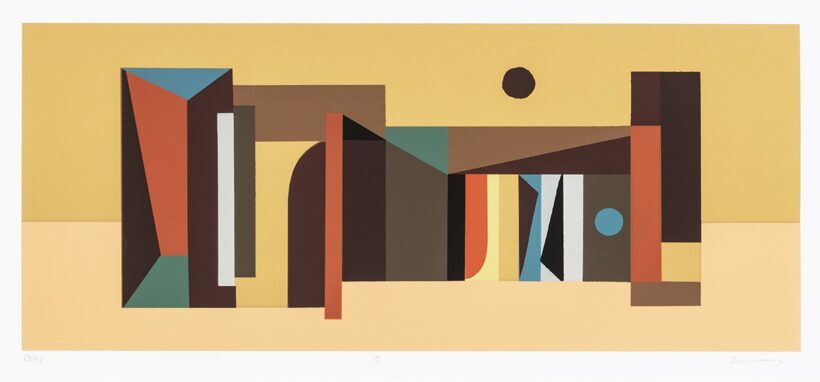 Barcsay Jenő: Házak, 1986