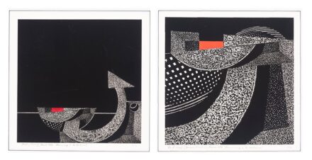 Joseph Kádár: Hommage á Le Corbusier (N1, N2), 1987