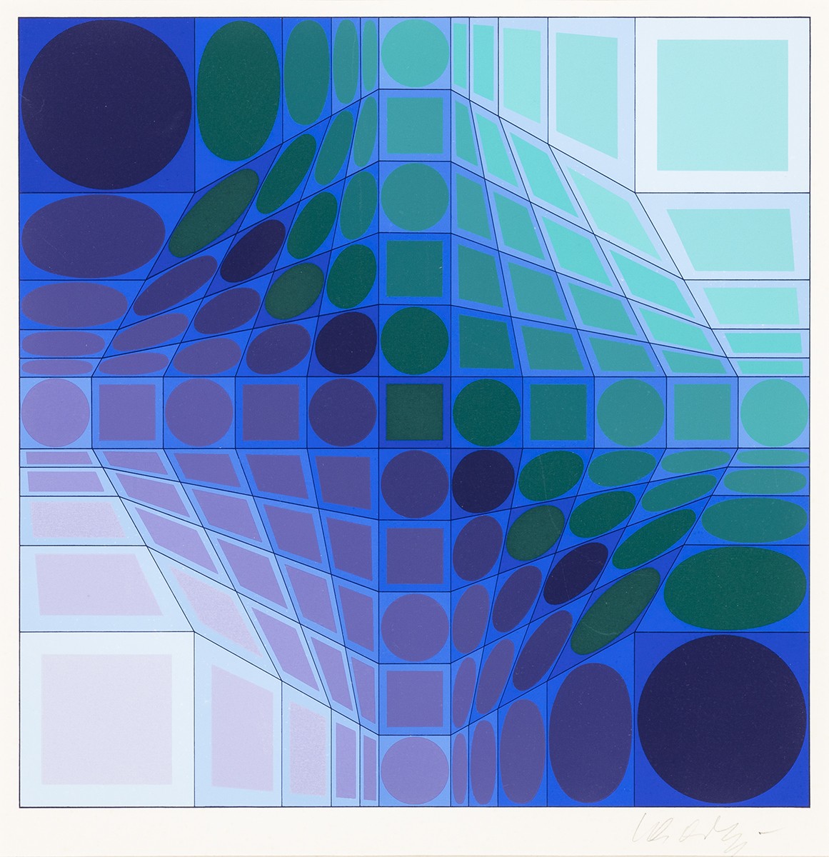 Victor Vasarely: Dél-Kelet, 1975