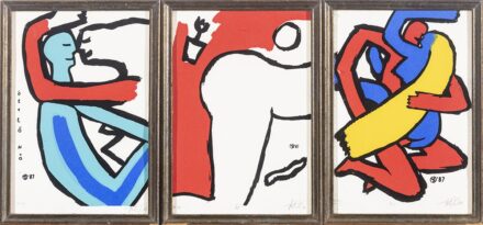 Wahorn András: Pár. Akt, Ölelő nő, 1987