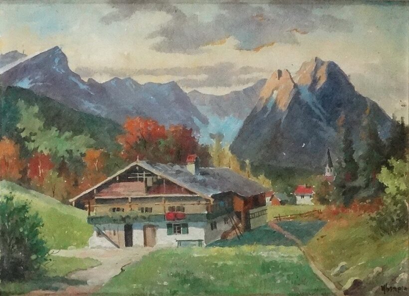 Franz Absmeier: Garmisch, látkép