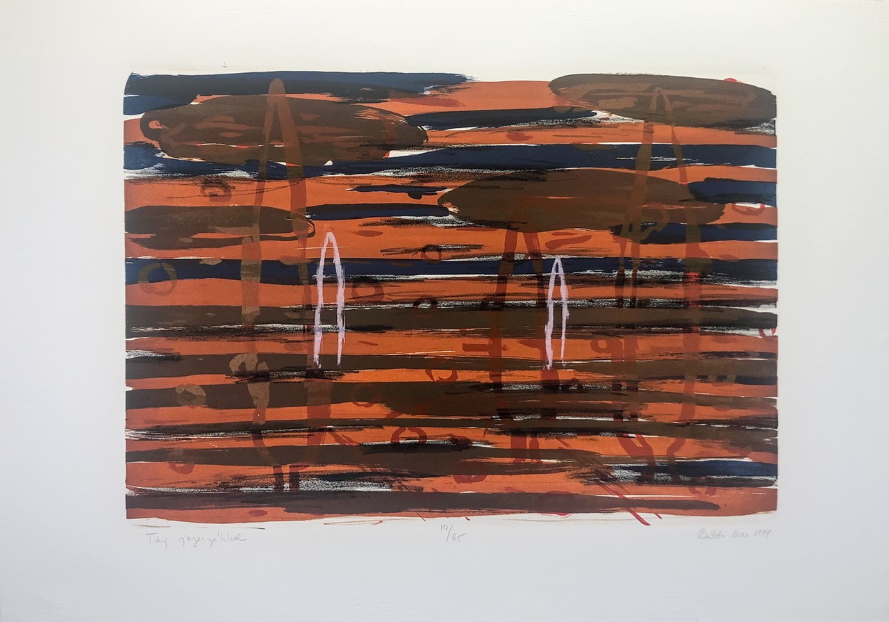 Bukta Imre (1952- ): Táj jegenyékkel