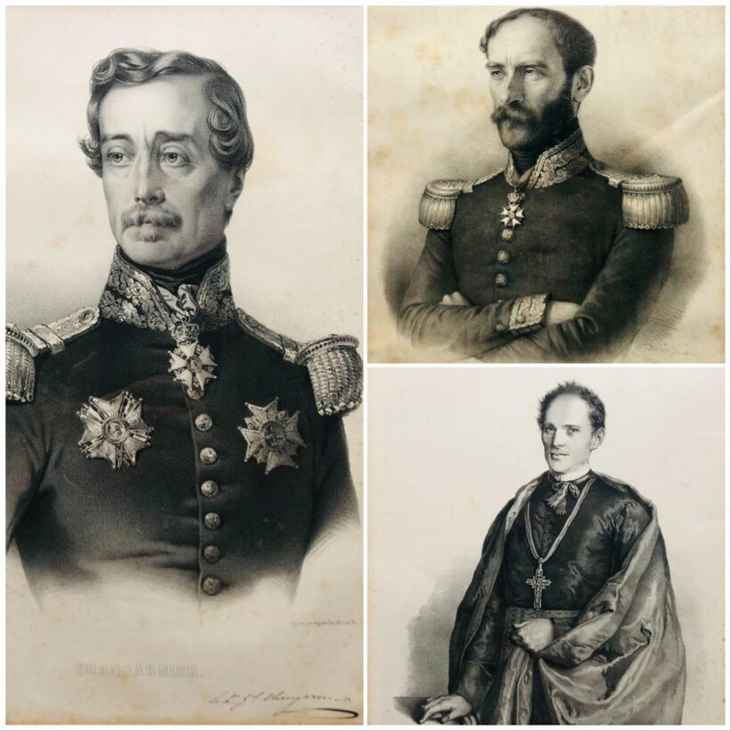 Auguste Bry (1805-1880):  Eugene Cavaignag, Shangarnier, Strossmayer