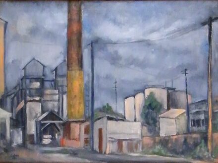 Orbán Dezső (1884-1987): Városkép 1952.