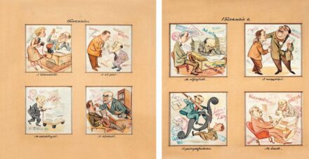 Endrődi István (1920-1988): Bürokraták I-II. – 2 műalkotás