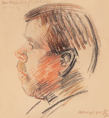 Vaszary János (1867-1939): Orosz fogoly képmása, 1915