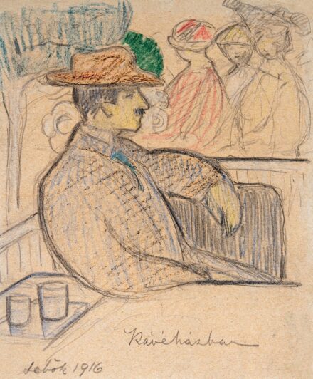 Sebők Margit (1879-?): Kávéházban, 1916