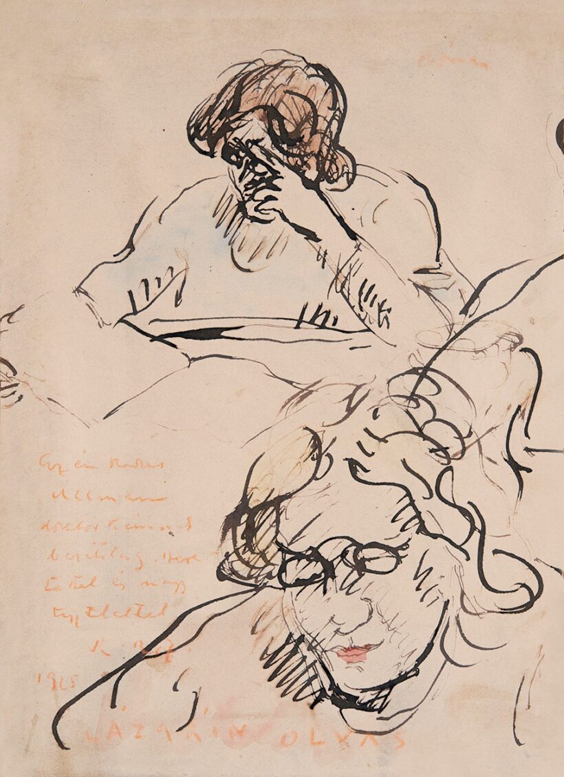 Rippl-Rónai József (1861-1927): Lazarine olvas, 1925