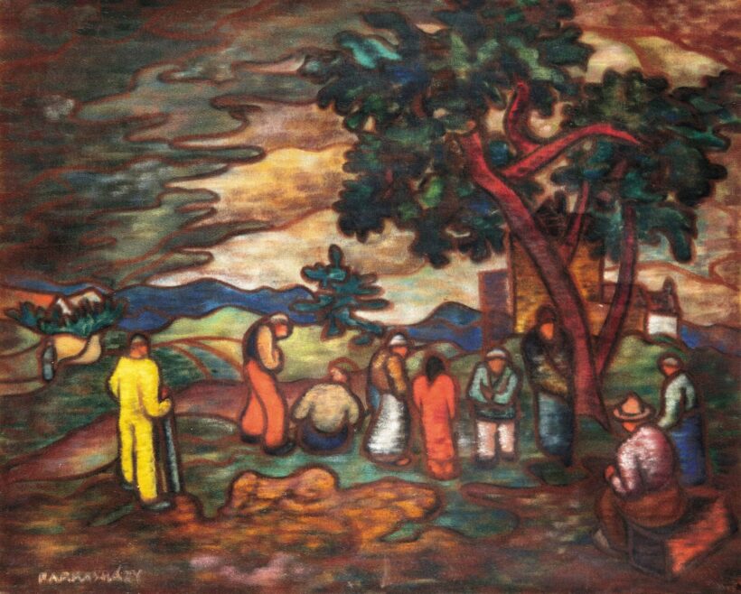 Farkasházy Miklós (1895-1964): Figurák egy fa alatt, 1935