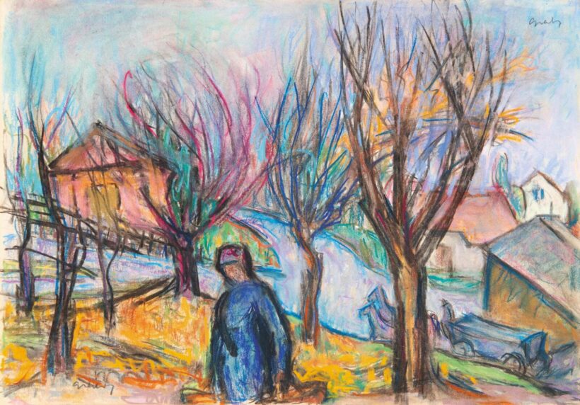 Gráber Margit (1896-1993): Szentendre ősszel, 1977