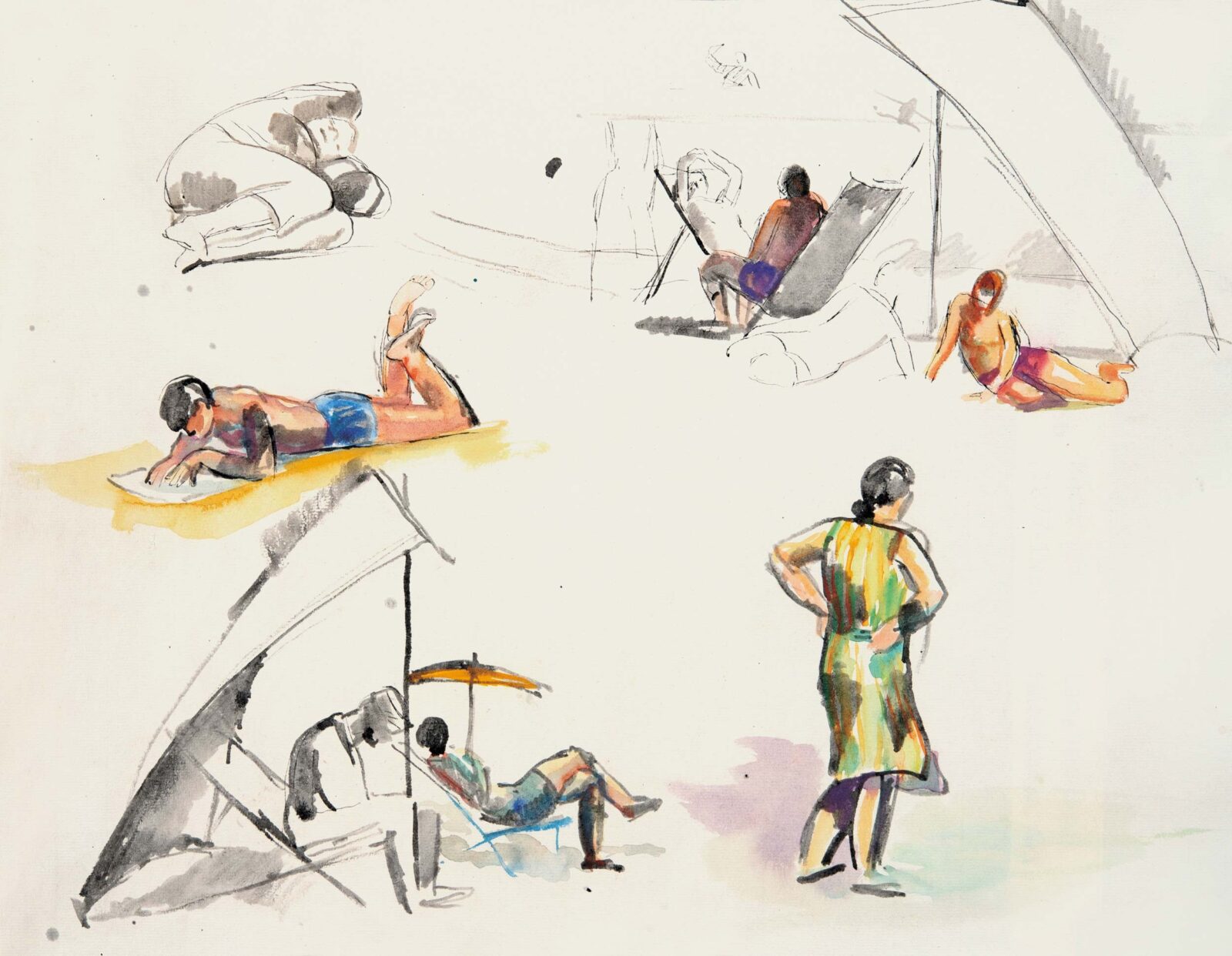 Patkó Károly (1895-1941): Olasz tengerparton, 1930-as évek eleje