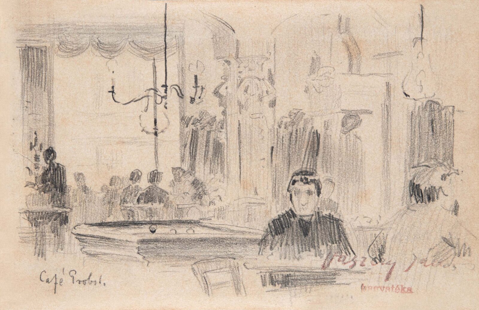 Vaszary János (1867-1939): Café