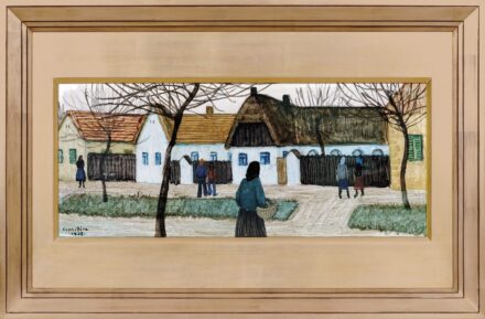 Czene Béla (1911-1999): Falusi utca, 1978