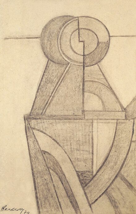 Barcsay Jenő (1900-1988): Freskó terv, 1970