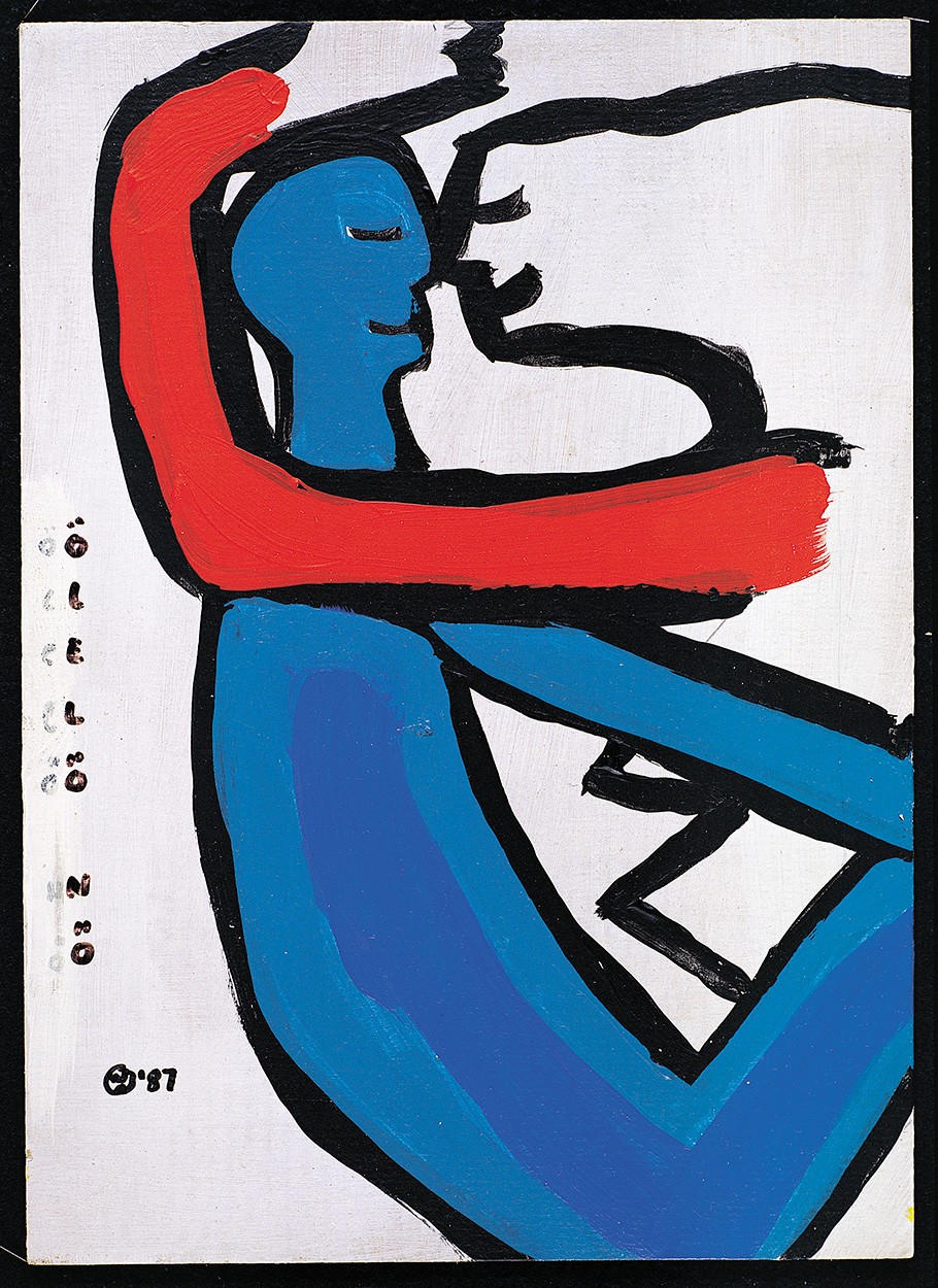 Wahorn András (1953): Ölelő nő, 1987