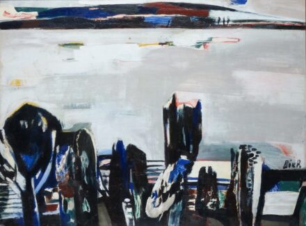 Bér Rudolf ( 1924-2004 ): Vízpart 1969